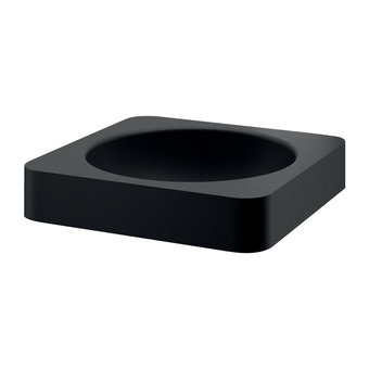 DELABIE Quadra wash basin semi-recessed 380x380mm matt black - Delabie