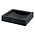 DELABIE UNITO Surface mounted washbasin without tap hole - matt black - Delabie