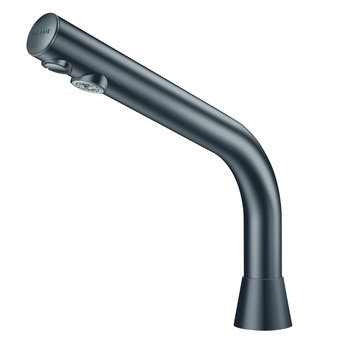 DELABIE Black Binoptic washbasin tap 170mm - mains voltage - matt black - Delabie