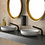 DELABIE Black Binoptic washbasin tap 170mm - mains voltage - matt black - Delabie