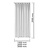 Keuco Shower curtain Wool White - height 2000mm - Plan Flame CS - Keuco