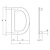 Intersteel Hausbuchstabe D – 100 mm – gebürsteter Edelstahl von Intersteel