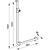 Keuco Corner support 90° Left version - shower rod - Axess - Keuco