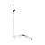Keuco Shower handle with shower rod 550/531mm Left - Axess - Keuco