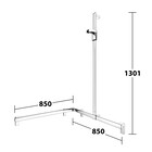 Keuco Douchegreep met douchestang 850/850mm Rechts - Axess - Keuco