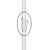 DELABIE Straight handle - Docuce rod with sliding piece matt white Be-Line from Delabie