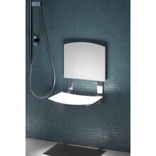 Keuco Shower seat - folding seat with backrest for wall mounting Plan Care