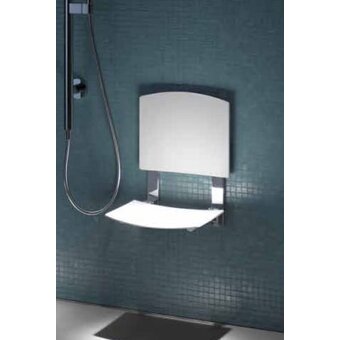 Keuco Shower seat - folding seat with backrest for wall mounting Keuco Plan Care