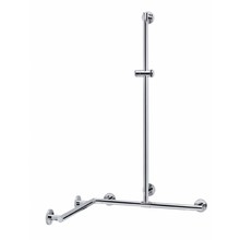 Keuco Shower Handle corner shower rod freely positionable Keuco Plan Care (vechroomd) Outer size 797/797 / 1263mm