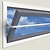 SecuBar Projektionsfenster 90-145cm in den Fensterrahmen von SecuBar