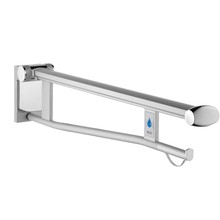 Keuco Hinged support wc with toilet flushing mechanism 700mm LEFT Keuco Plan Care (chrome)