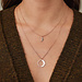 Violet Hamden Luna 925 Sterling Silber rosevergoldete Kette mit Monde