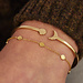 Violet Hamden Luna 925 Sterling Silber vergoldete Armband mit Münzen