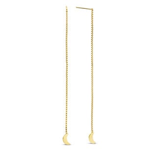 Violet Hamden Luna 925 sterling zilveren gold plated oorhangers