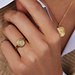 Violet Hamden Athens 925 sterling zilver goudkleurige ring