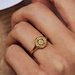 Violet Hamden Athens Agora anello in argento sterling 925 placcato oro