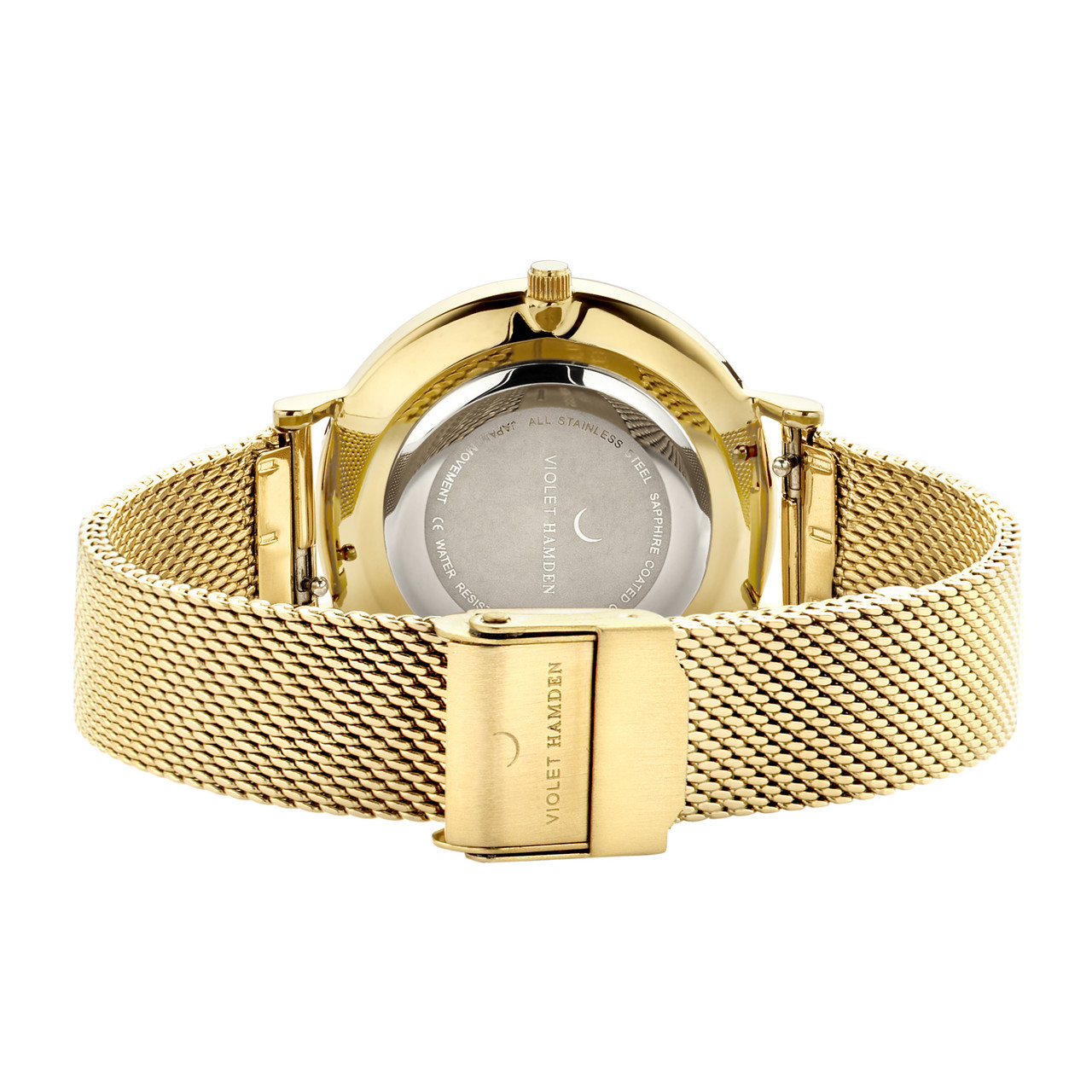 Day \u0026 Night orologio da donna rotondo color oro e bianco