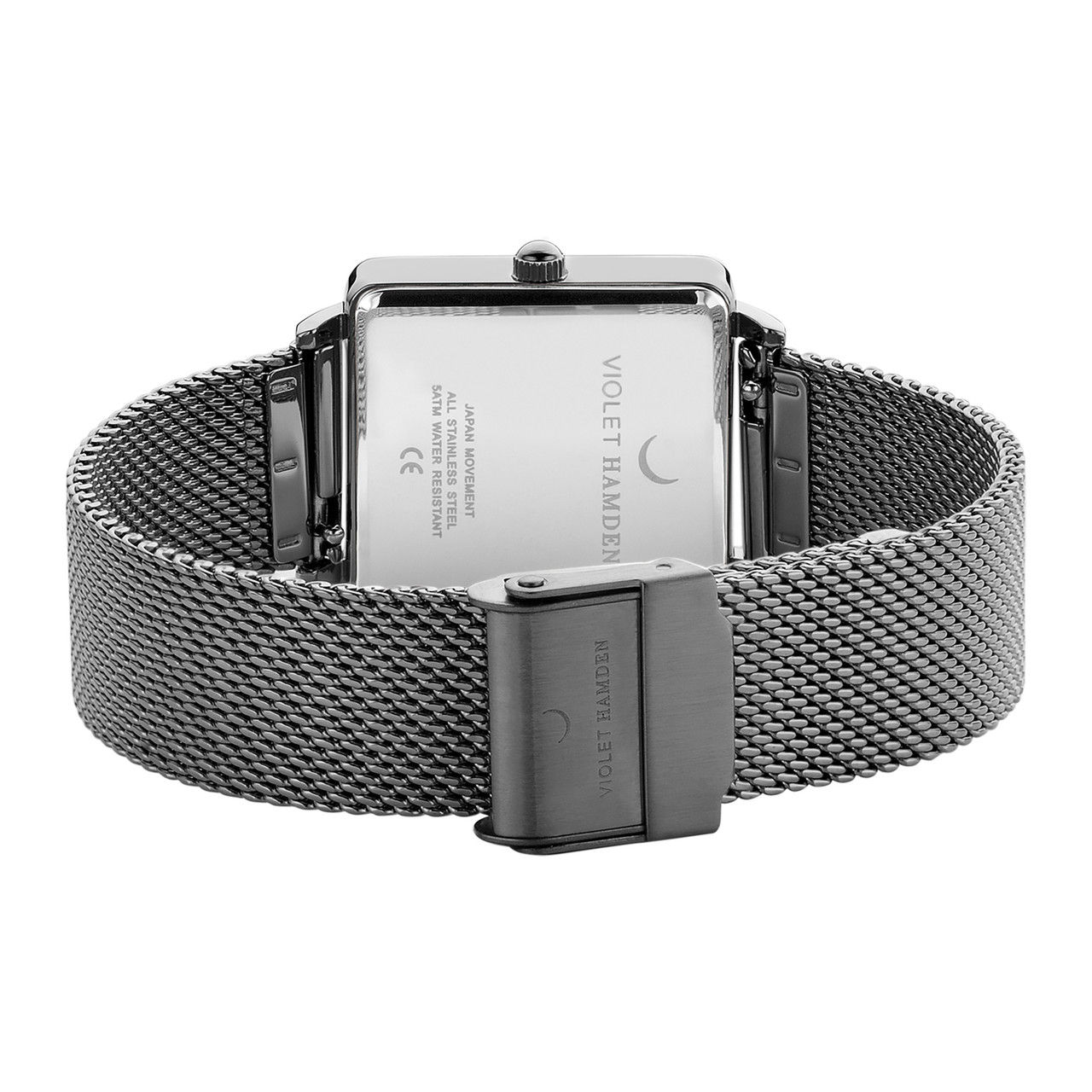 Dawn orologio da donna quadrato gunmetal