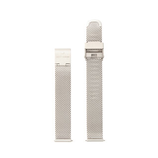Violet Hamden Sunrise cinturini per orologi in maglia color argento 14 mm