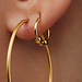 Violet Hamden Sisterhood Feminine 925 sterling silver gold plated hoop earrings