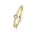 Violet Hamden Venus 925 Sterling Silber goldfarbenes Ring mit Geburtsstein (56)