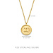 Violet Hamden Venus collana segno zodiacale in argento sterling 925 placcata oro
