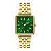 Violet Hamden Dawn Base square ladies watch gold coloured and green