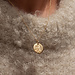 Violet Hamden Venus 925 sterling zilveren gold plated ketting met geboortebloem