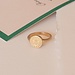Violet Hamden Athens Agora 925 Sterling Silber vergoldete Ring