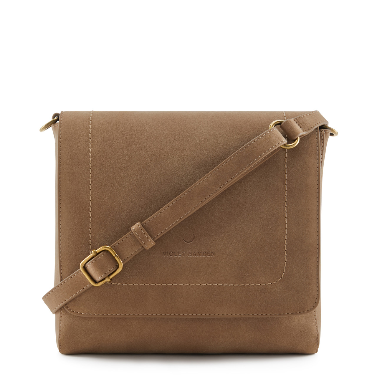 Taupe Dual Zip Crossbody – Charlie Middleton