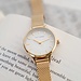 Violet Hamden Day & Night round ladies watch gold and white coloured