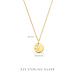 Violet Hamden Venus 925 sterling sølv guldfarvet halskæde med fødselsblomst