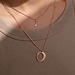 Violet Hamden Luna 925 sterling silver rose gold plated necklace with moons