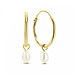 Violet Hamden Violet's Gift 925 sterling silver gold plated earrings set with freshwater pearls