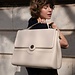 Violet Hamden Essential Bag cream handbag with 16.4 inch laptop compartment