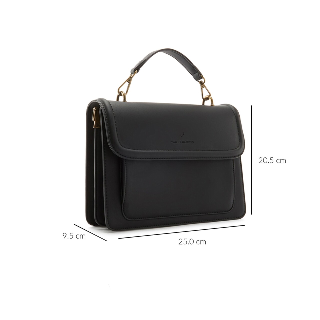 Violet hamden essential bag online midnight black satchel vh21001