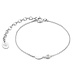 Violet Hamden Luna bracelet en argent sterling 925 et oxyde de zirconium blanc