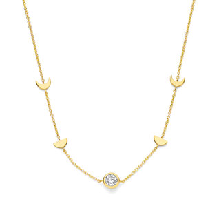 Violet Hamden Luna 925 sterling silver gold plated necklace