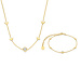 Violet Hamden Violet's Gift 925 sterling zilveren gold plated ketting en armband giftset