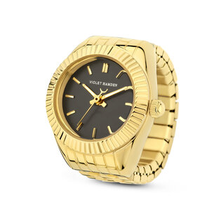 Violet Hamden Sunrise gold coloured ring watch