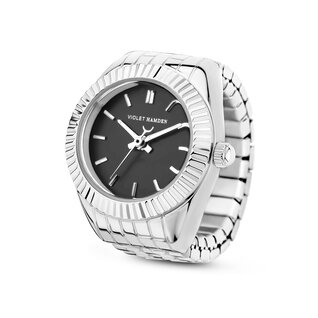 Violet Hamden Sunrise silver coloured ring watch
