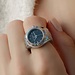 Violet Hamden Sunrise anello orologio color argento