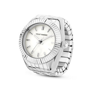 Violet Hamden Sunrise silver coloured watch ring