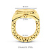 Violet Hamden Sunrise gold coloured watch ring