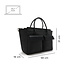 Violet Hamden Essential Bag zwarte handtas met 16.7 inch laptopvak