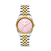 Violet Hamden Sunrise montre ronde pour femme couleur argent et or