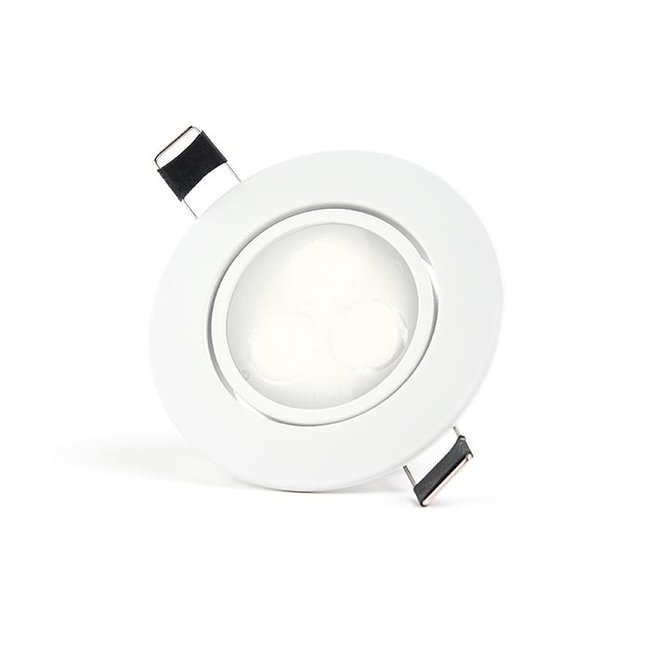 PURPL LED indbygningsspot 3W | 4000K | Ø85mm | Kan vippes