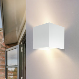 PURPL LED COB væglampe firkantet hvid