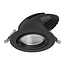 PURPL LED Downlight 20W Sort 3000K Varm hvid Ø125mm Vippbar