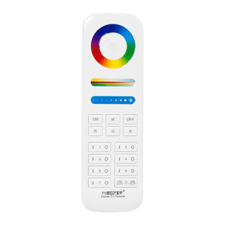 MiBoxer/Mi-Light Zigbee 3.0 Fjernbetjening | RGB+CCT | 7-zoner | Hvid | Batteri | FUT089